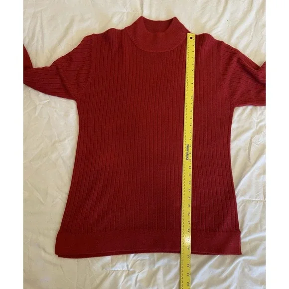 VTG Jason Maxwell‎ Sweater/Sweater dress with matching skirt red 80's 90's - Picture 9 of 10